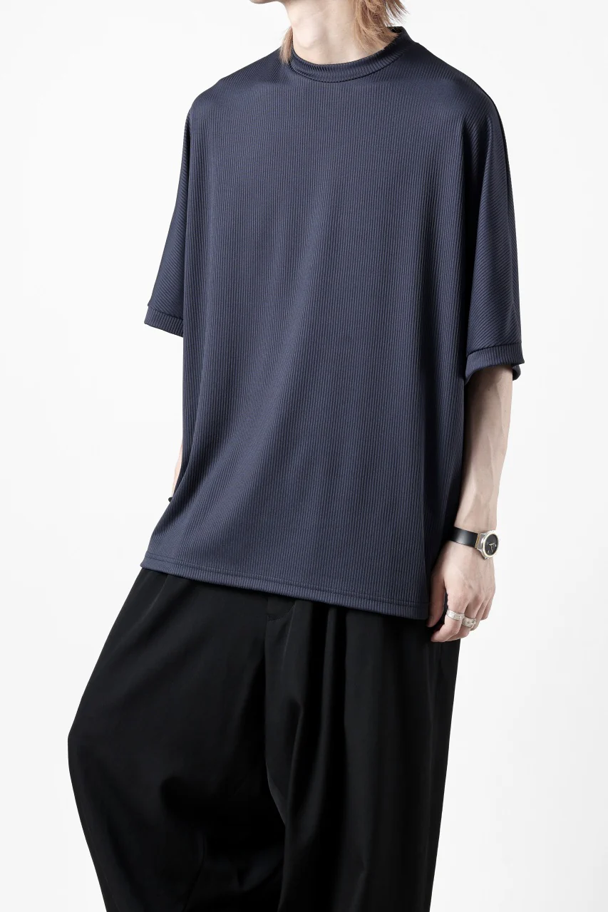 N/07 DOLMAN SHORT SLEEVE TEE / AQUASUITING THICK RIB (MIDNIGHT) - Image 14
