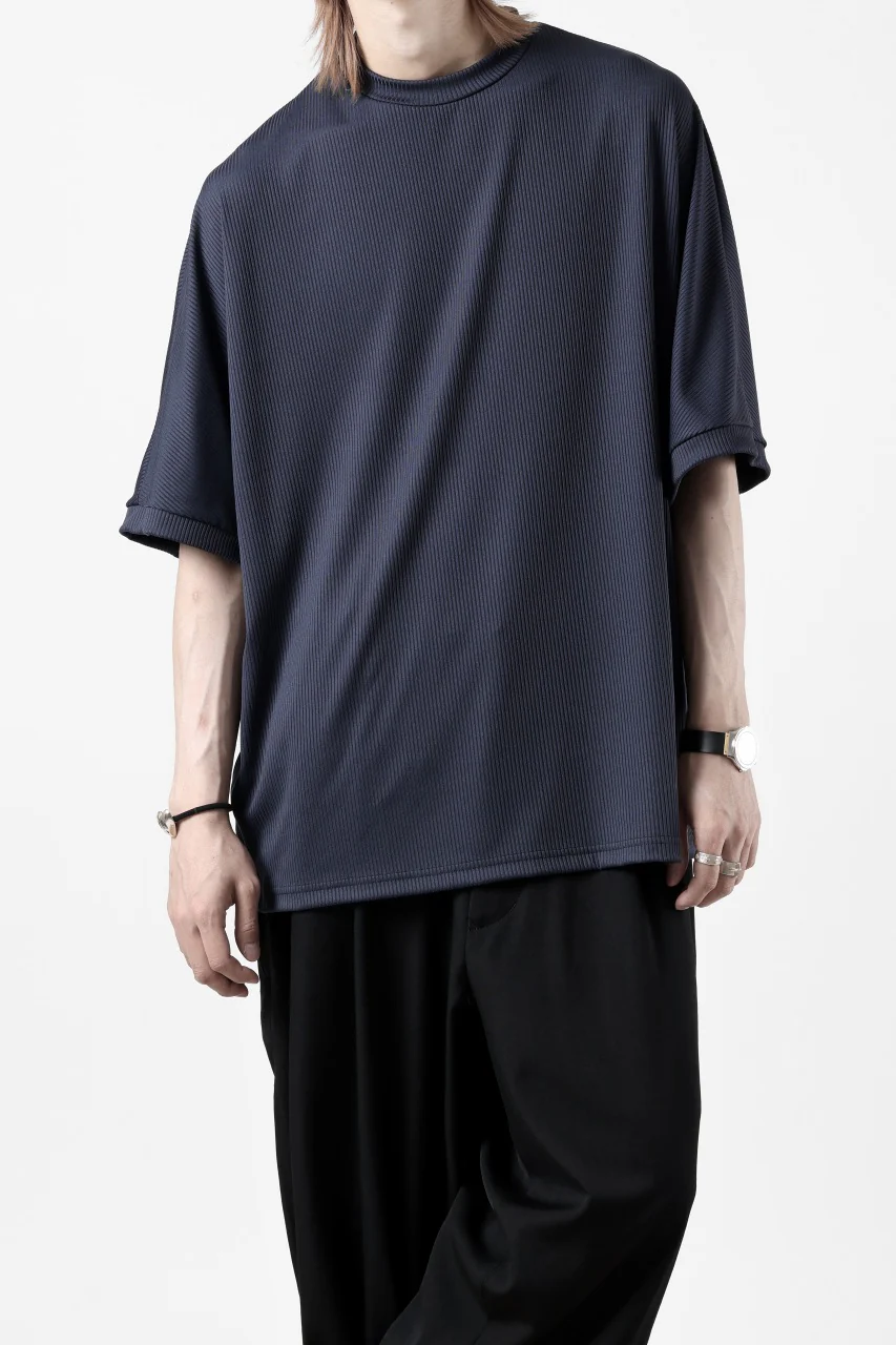 N/07 DOLMAN SHORT SLEEVE TEE / AQUASUITING THICK RIB (MIDNIGHT) - Image 15