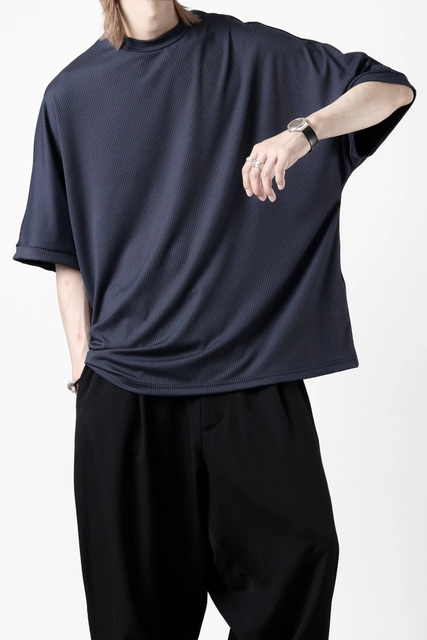N/07 DOLMAN SHORT SLEEVE TEE / AQUASUITING THICK RIB (MIDNIGHT) - Image 16