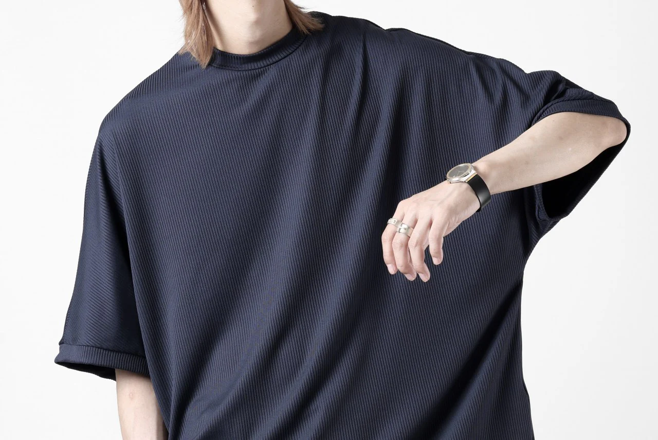 N/07 DOLMAN SHORT SLEEVE TEE / AQUASUITING THICK RIB (MIDNIGHT) - Image 24
