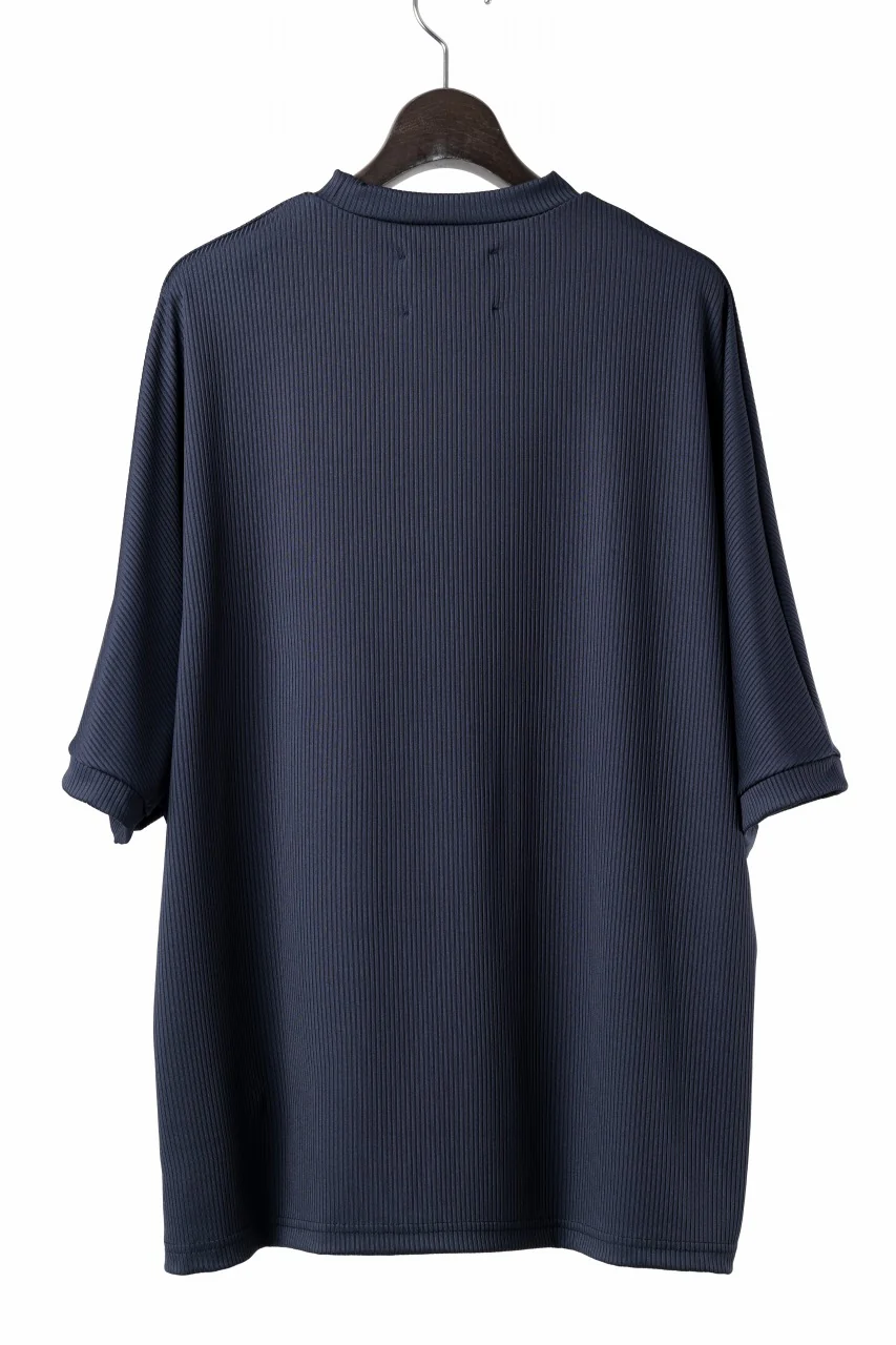 N/07 DOLMAN SHORT SLEEVE TEE / AQUASUITING THICK RIB (MIDNIGHT) - Image 3