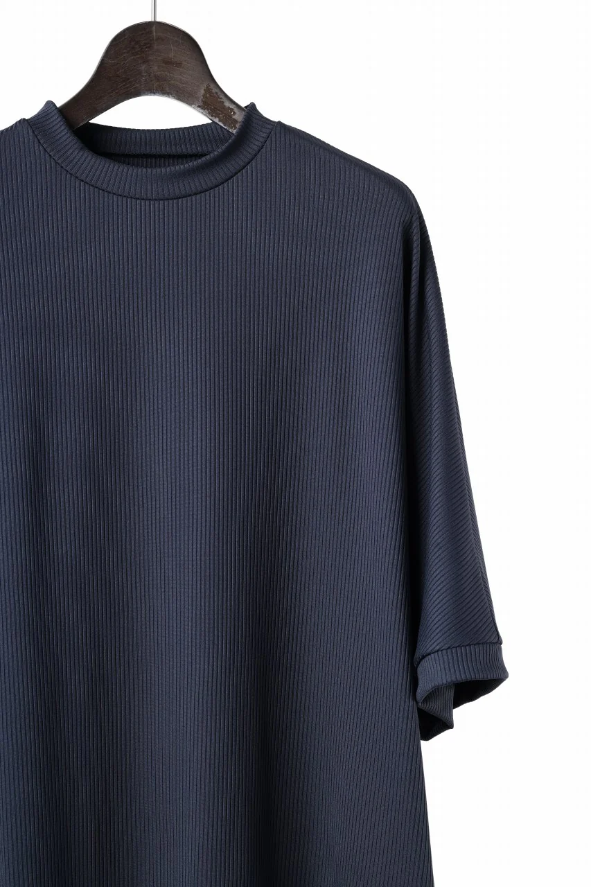 N/07 DOLMAN SHORT SLEEVE TEE / AQUASUITING THICK RIB (MIDNIGHT) - Image 4