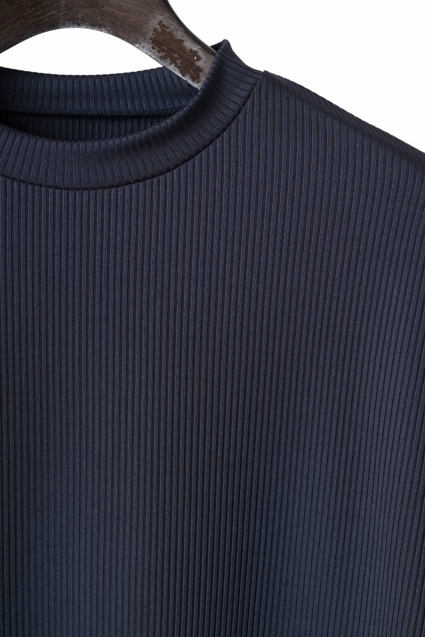 N/07 DOLMAN SHORT SLEEVE TEE / AQUASUITING THICK RIB (MIDNIGHT) - Image 7