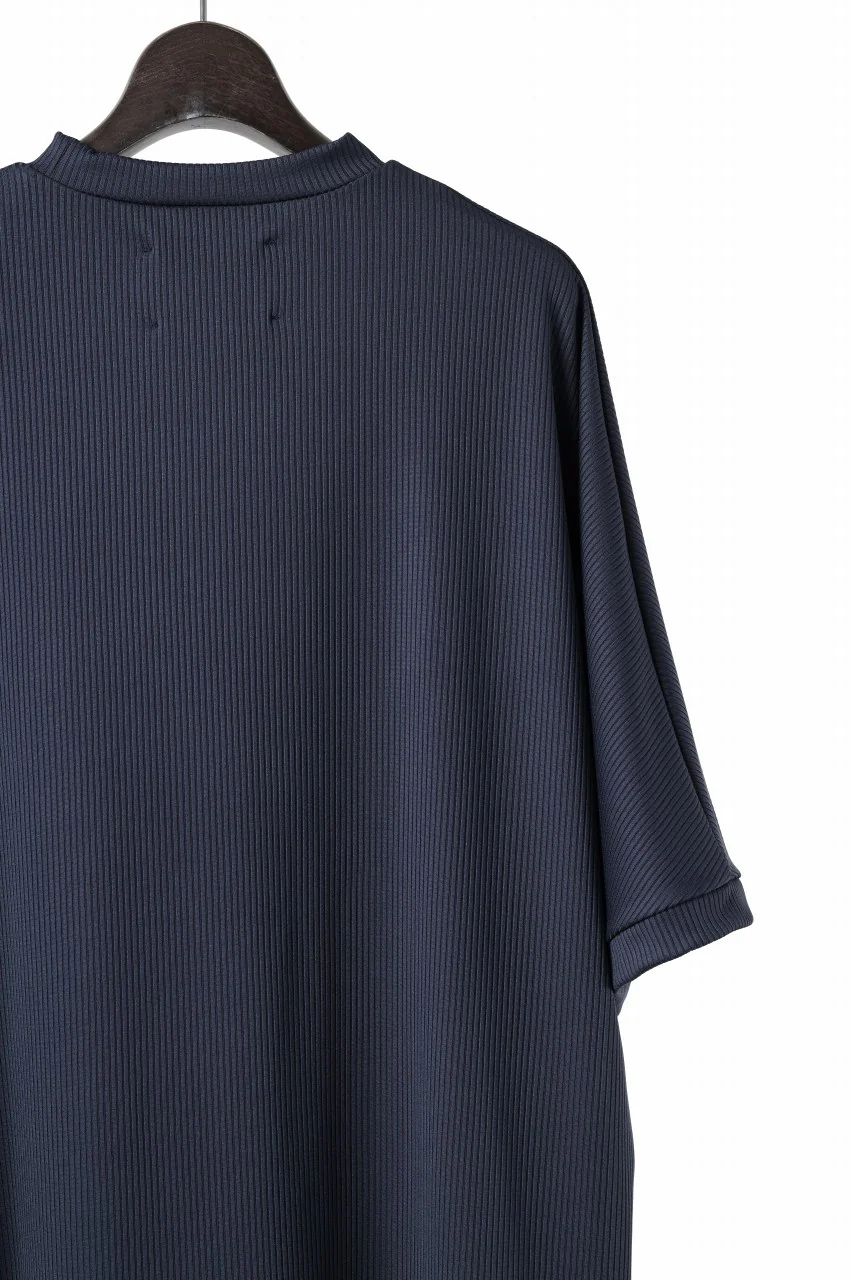 N/07 DOLMAN SHORT SLEEVE TEE / AQUASUITING THICK RIB (MIDNIGHT) - Image 9
