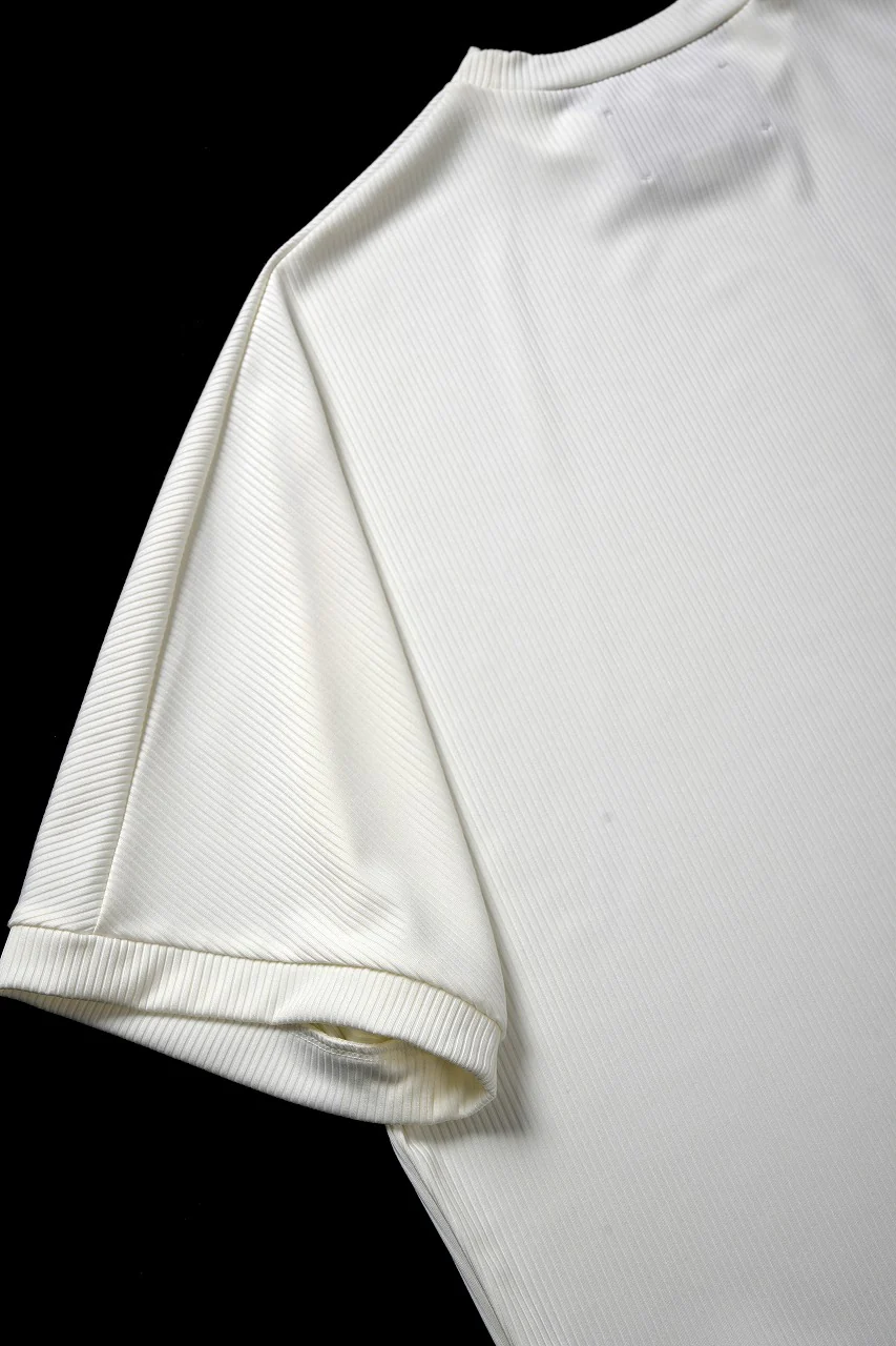 N/07 DOLMAN SHORT SLEEVE TEE / AQUASUITING THICK RIB (WHITE) - Image 10