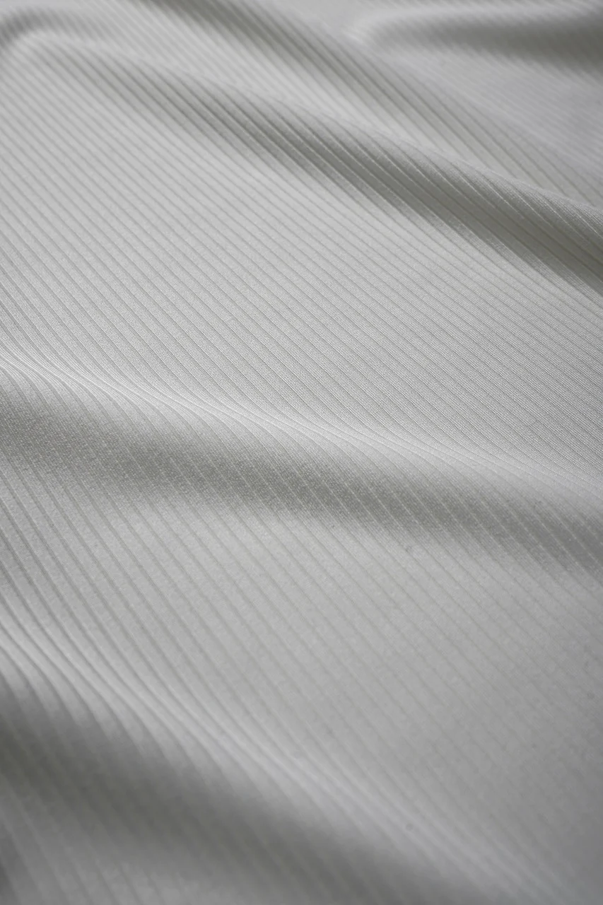 N/07 DOLMAN SHORT SLEEVE TEE / AQUASUITING THICK RIB (WHITE) - Image 11