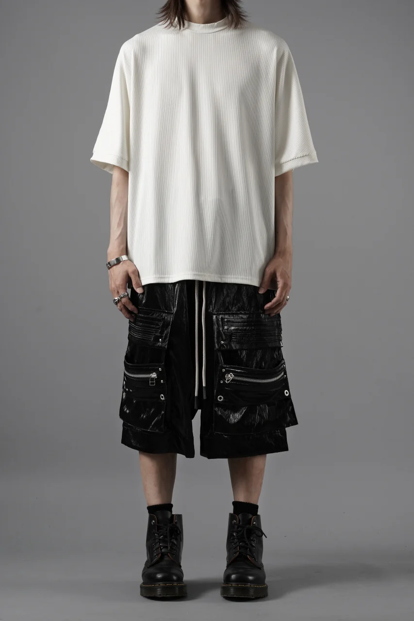 N/07 DOLMAN SHORT SLEEVE TEE / AQUASUITING THICK RIB (WHITE) - Image 14