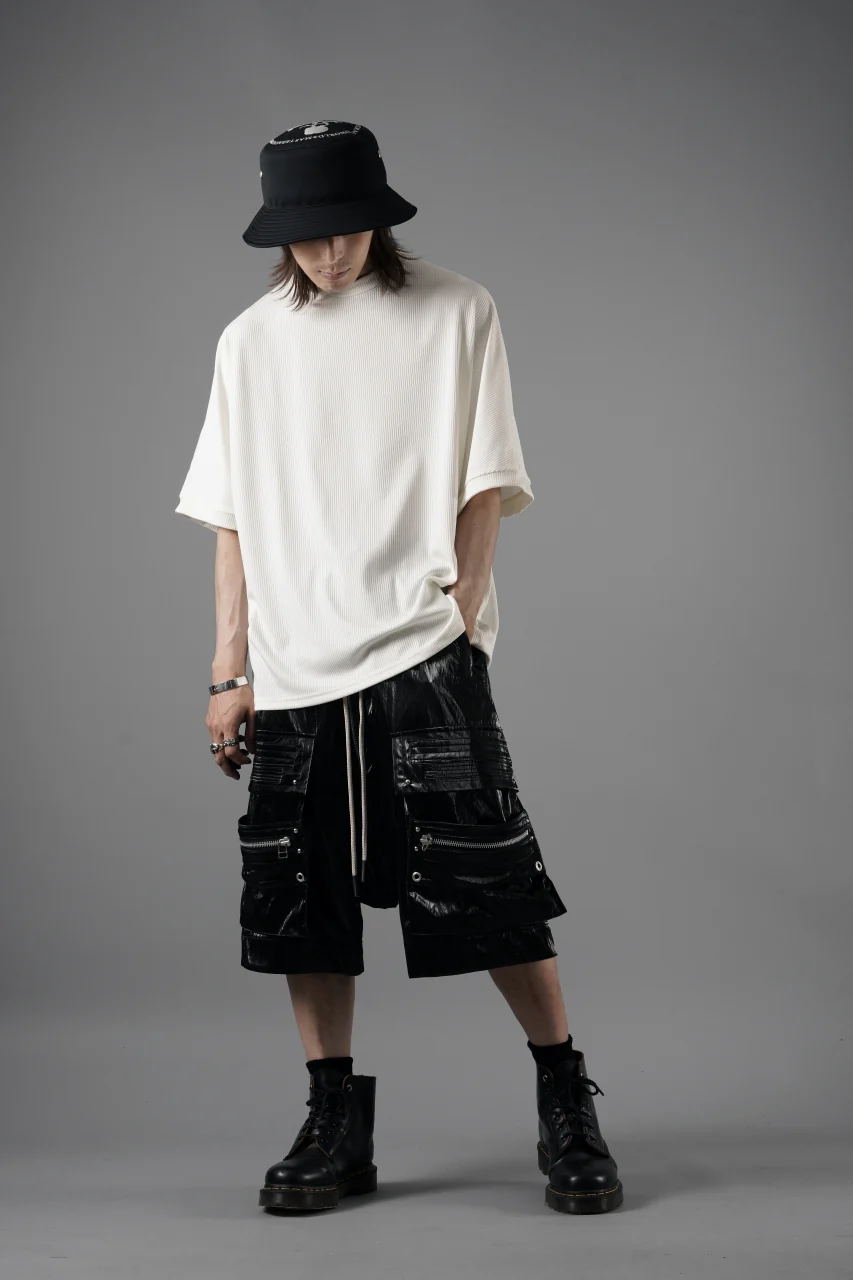 N/07 DOLMAN SHORT SLEEVE TEE / AQUASUITING THICK RIB (WHITE) - Image 18