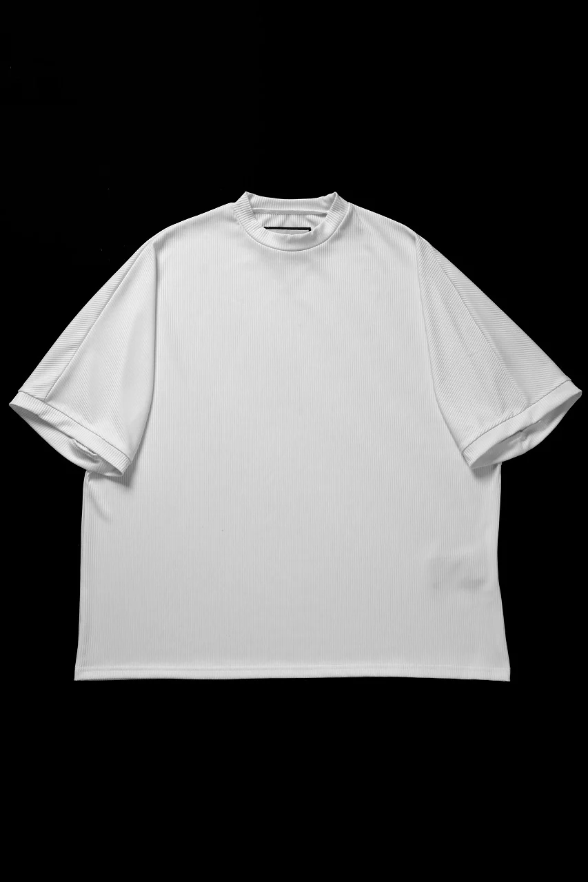 N/07 DOLMAN SHORT SLEEVE TEE / AQUASUITING THICK RIB (WHITE) - Image 2