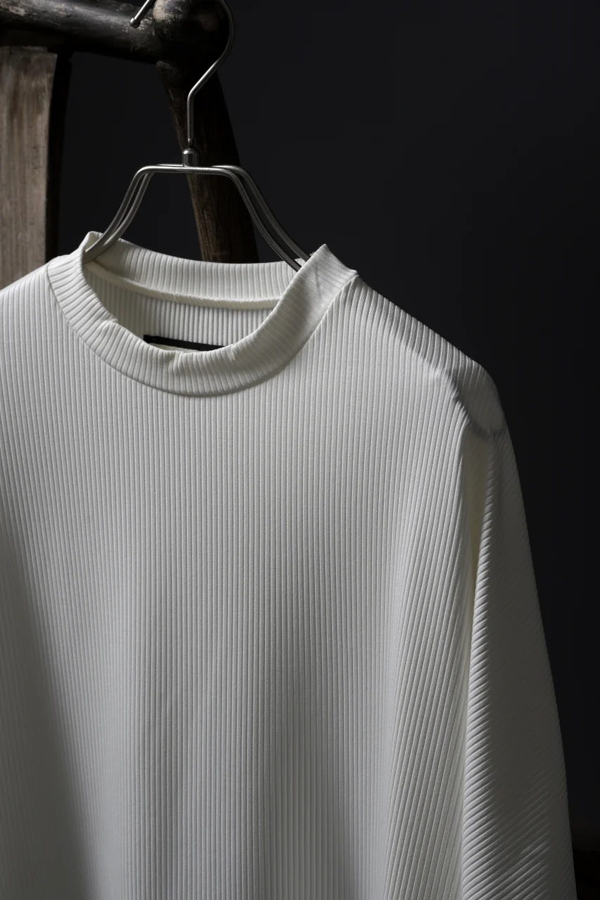 N/07 DOLMAN SHORT SLEEVE TEE / AQUASUITING THICK RIB (WHITE) - Image 22