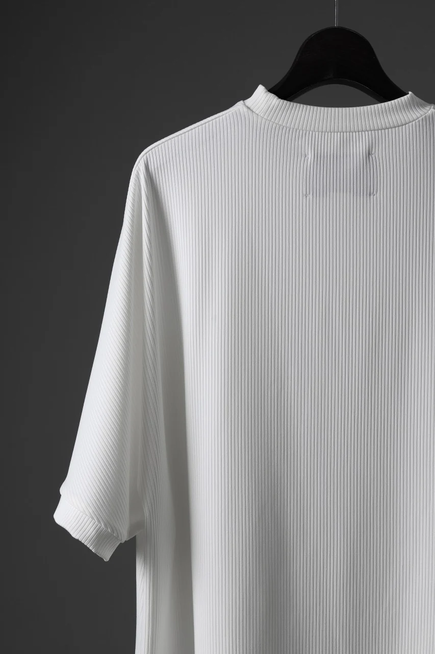 N/07 DOLMAN SHORT SLEEVE TEE / AQUASUITING THICK RIB (WHITE) - Image 10