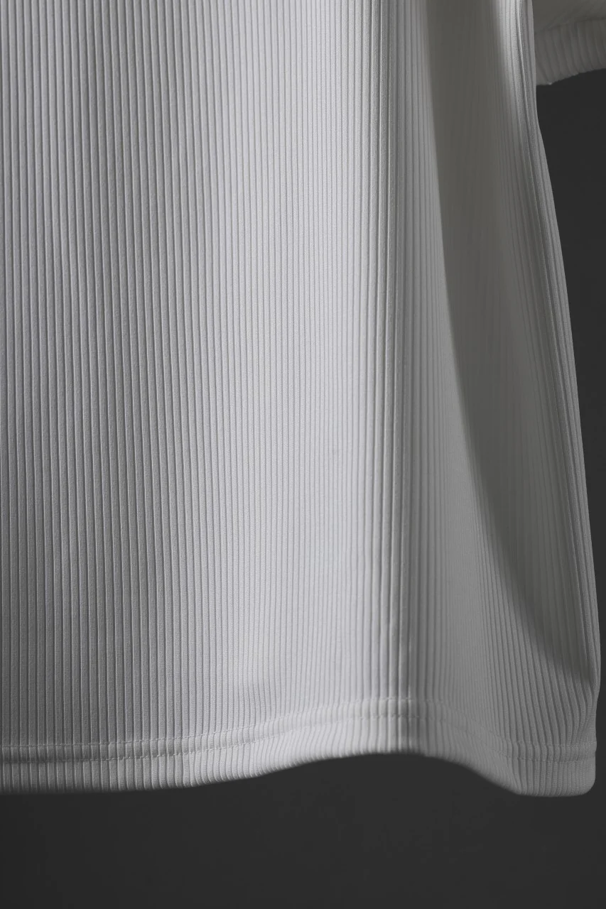 N/07 DOLMAN SHORT SLEEVE TEE / AQUASUITING THICK RIB (WHITE) - Image 11