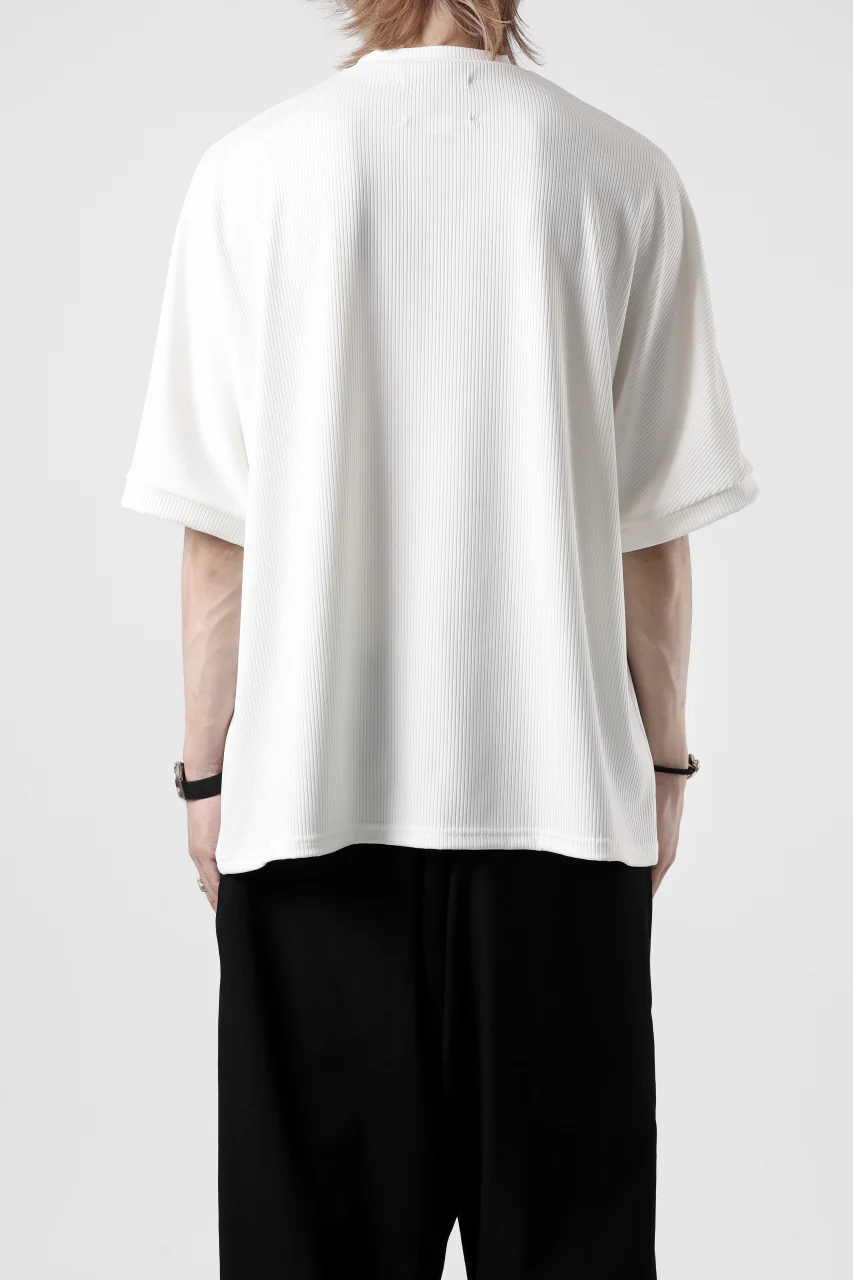 N/07 DOLMAN SHORT SLEEVE TEE / AQUASUITING THICK RIB (WHITE) - Image 17