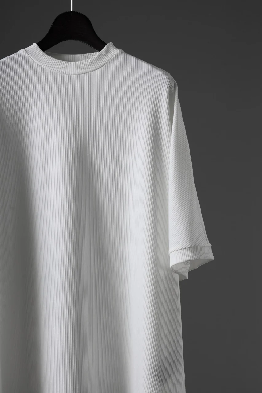 N/07 DOLMAN SHORT SLEEVE TEE / AQUASUITING THICK RIB (WHITE) - Image 5