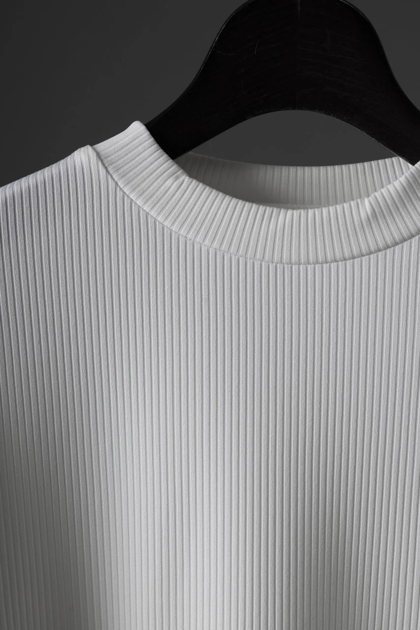 N/07 DOLMAN SHORT SLEEVE TEE / AQUASUITING THICK RIB (WHITE) - Image 7