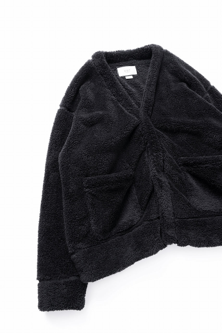 N/07 exclusive BOA FLEECE 3B CARDIGAN (BLACK) - Image 11