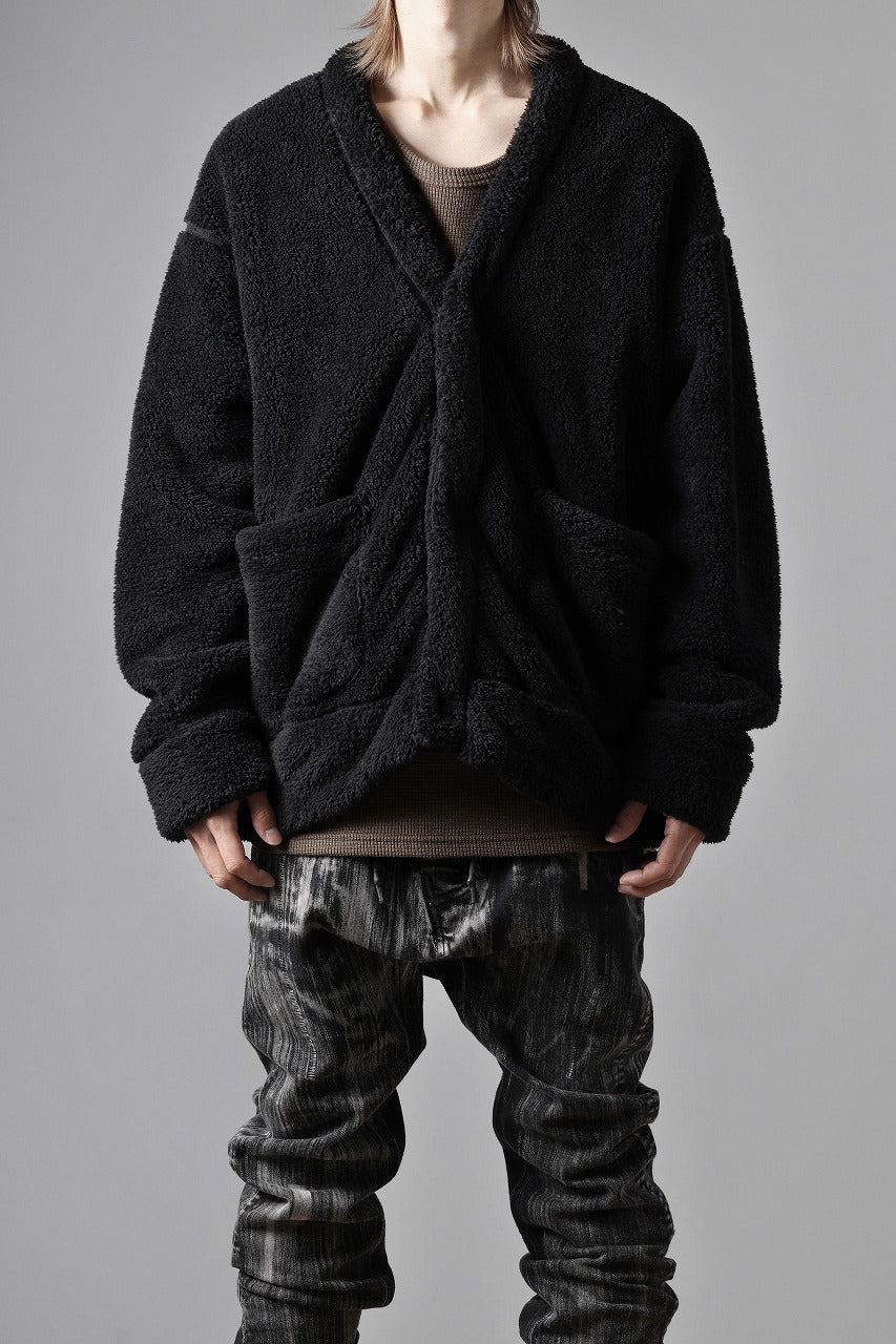 N/07 exclusive BOA FLEECE 3B CARDIGAN (BLACK) - Image 13