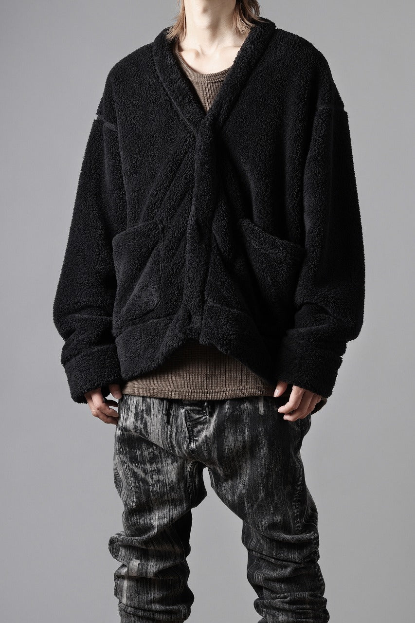 N/07 exclusive BOA FLEECE 3B CARDIGAN (BLACK) - Image 14