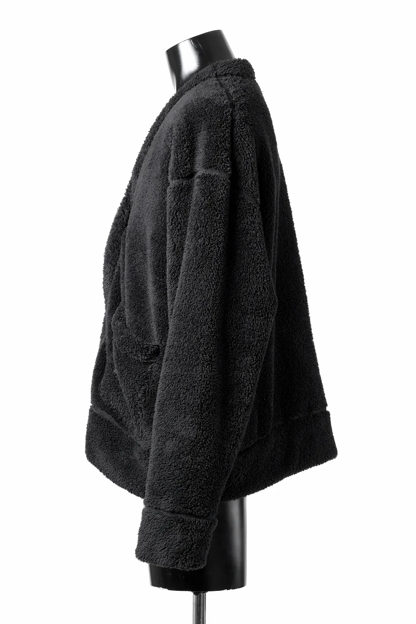 N/07 exclusive BOA FLEECE 3B CARDIGAN (BLACK) - Image 6