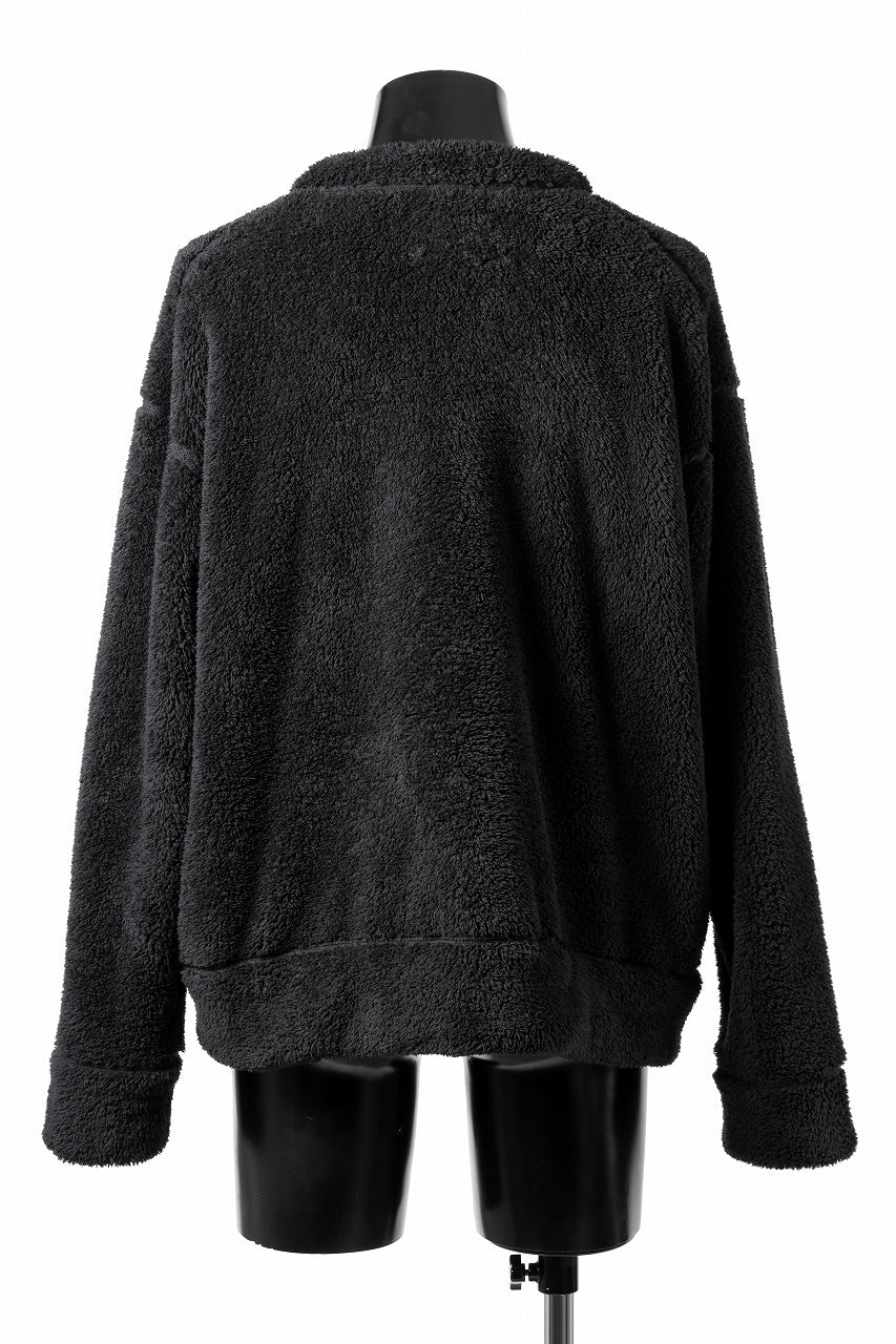 N/07 exclusive BOA FLEECE 3B CARDIGAN (BLACK) - Image 7