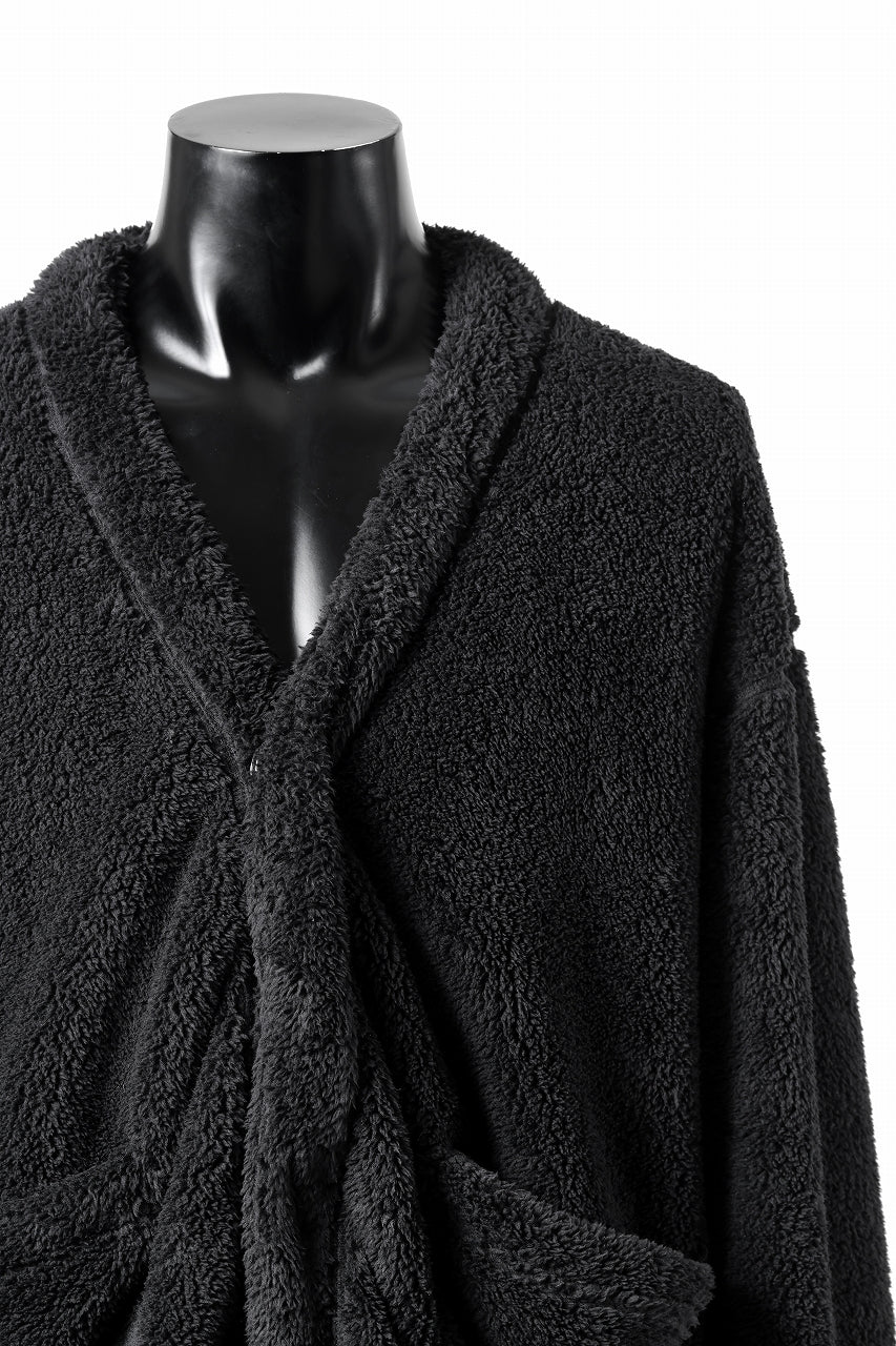 N/07 exclusive BOA FLEECE 3B CARDIGAN (BLACK) - Image 8