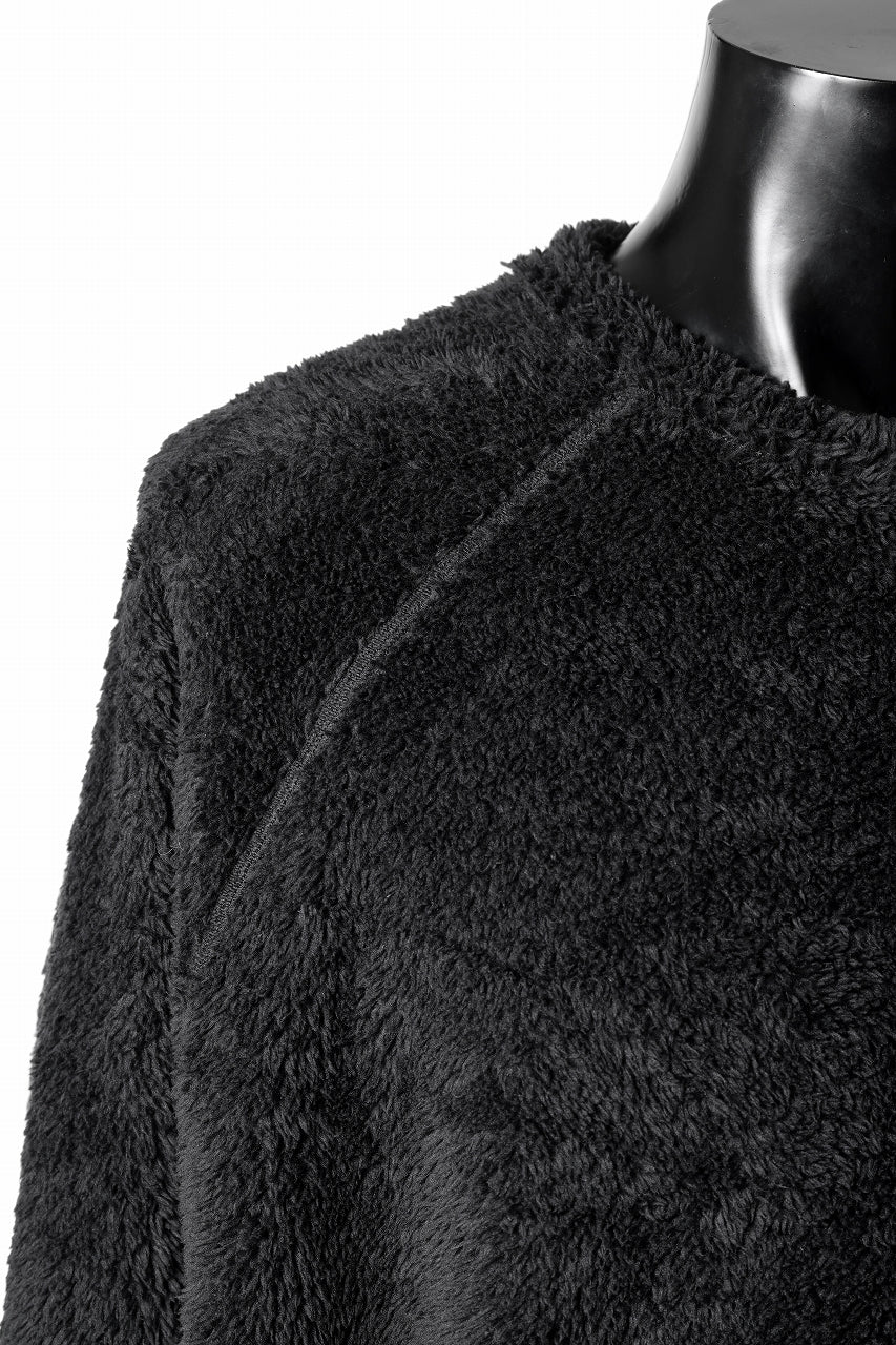 N/07 exclusive BOA FLEECE LOOSEY TOP (BLACK) - Image 11