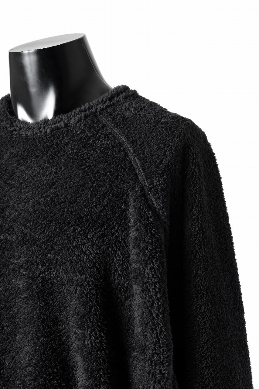 N/07 exclusive BOA FLEECE LOOSEY TOP (BLACK) - Image 12