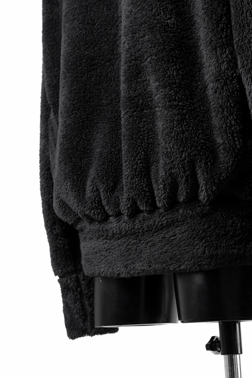 N/07 exclusive BOA FLEECE LOOSEY TOP (BLACK) - Image 14