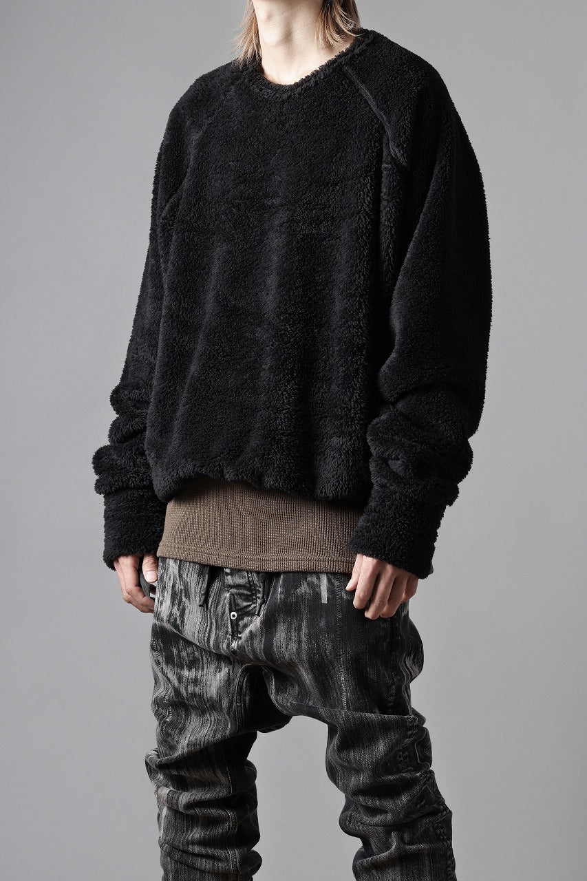 N/07 exclusive BOA FLEECE LOOSEY TOP (BLACK) - Image 19