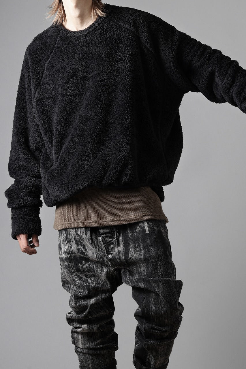 N/07 exclusive BOA FLEECE LOOSEY TOP (BLACK) - Image 22