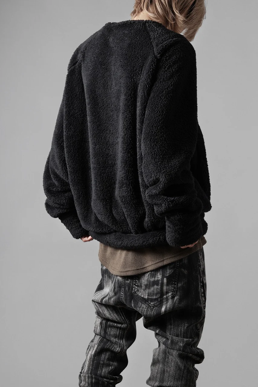 N/07 exclusive BOA FLEECE LOOSEY TOP (BLACK) - Image 23