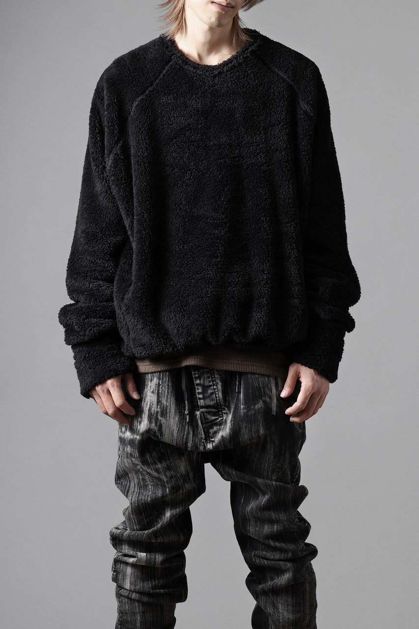 N/07 exclusive BOA FLEECE LOOSEY TOP (BLACK) - Image 24
