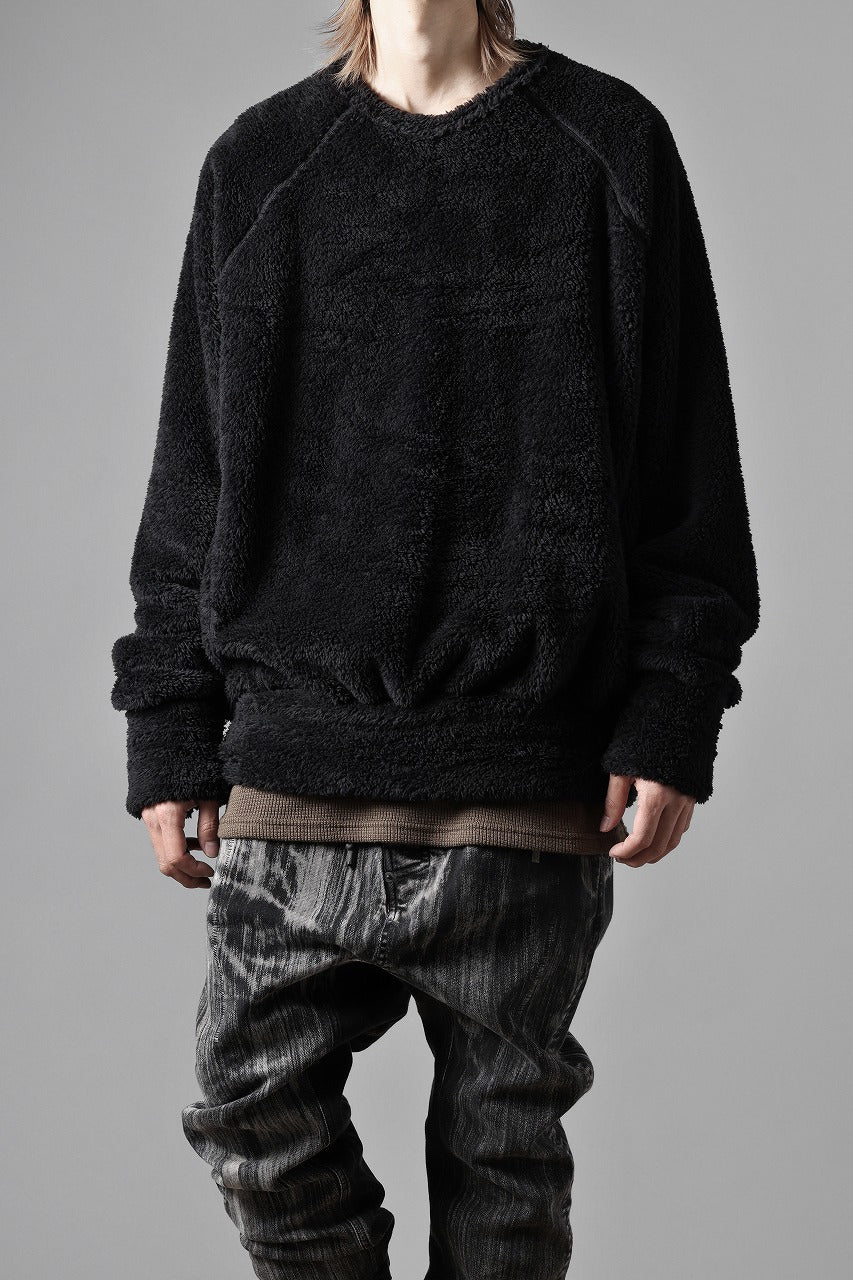 N/07 exclusive BOA FLEECE LOOSEY TOP (BLACK) - Image 25