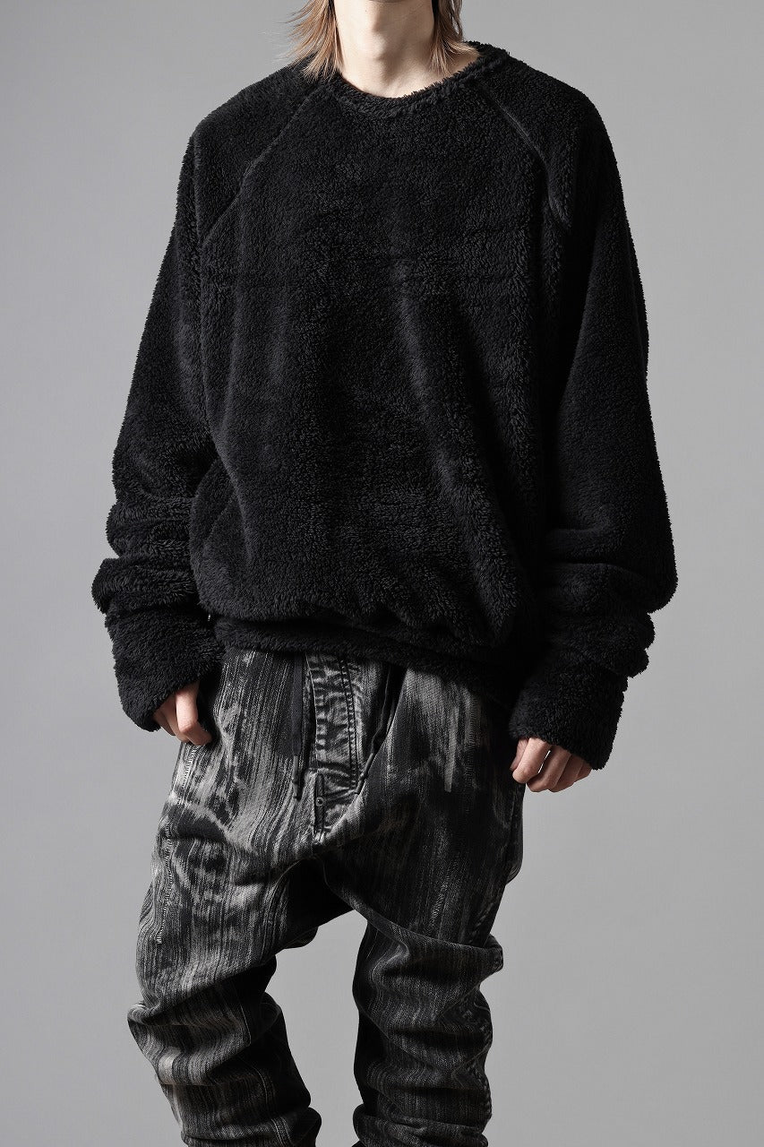 N/07 exclusive BOA FLEECE LOOSEY TOP (BLACK) - Image 27