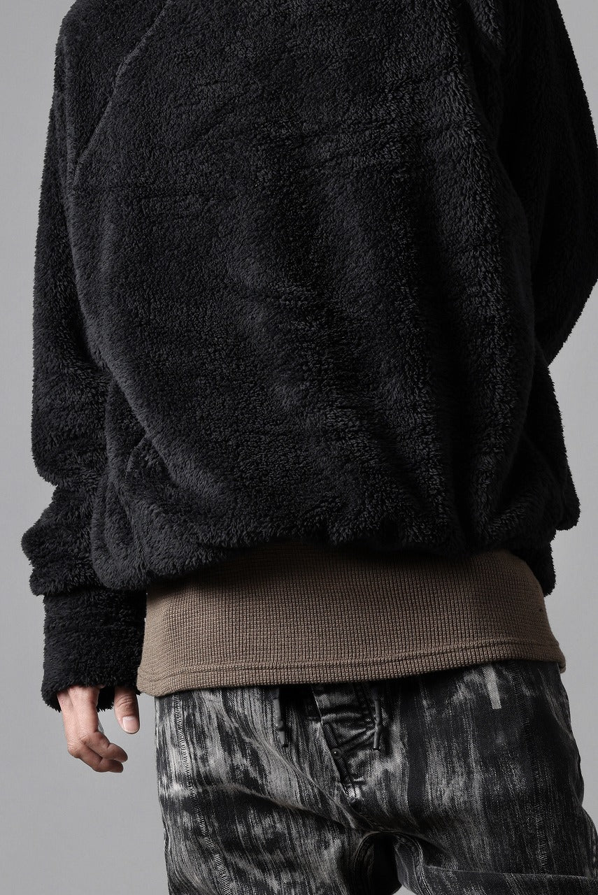 N/07 exclusive BOA FLEECE LOOSEY TOP (BLACK) - Image 31