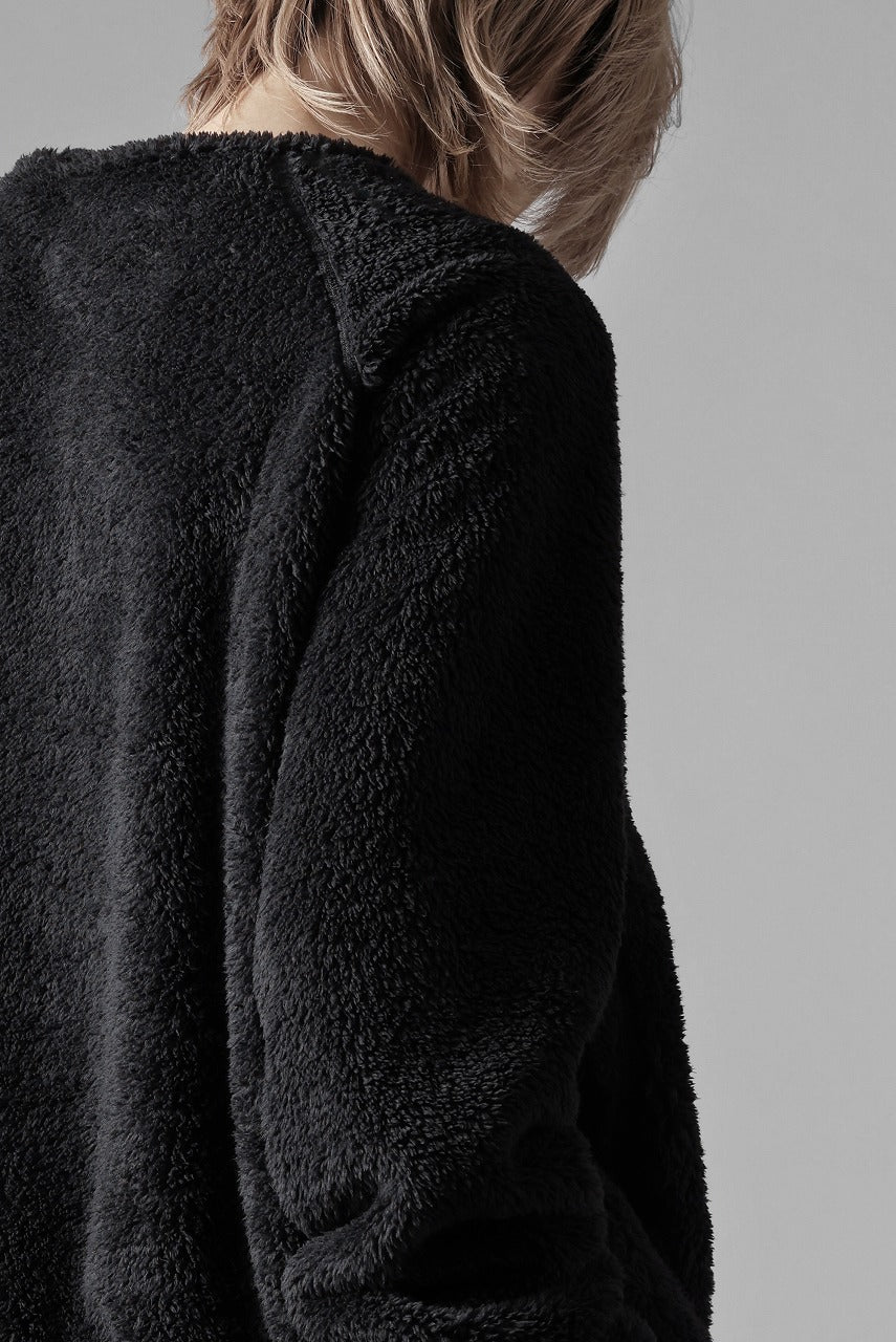 N/07 exclusive BOA FLEECE LOOSEY TOP (BLACK) - Image 32