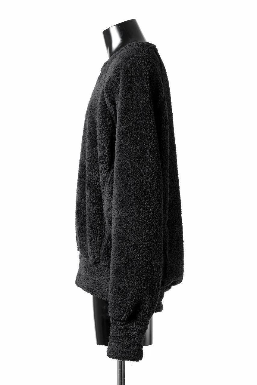 N/07 exclusive BOA FLEECE LOOSEY TOP (BLACK) - Image 5