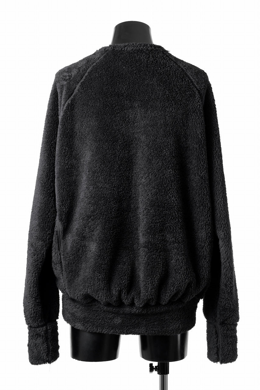N/07 exclusive BOA FLEECE LOOSEY TOP (BLACK) - Image 6