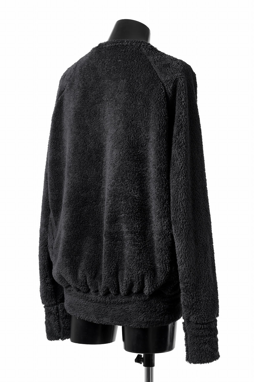 N/07 exclusive BOA FLEECE LOOSEY TOP (BLACK) - Image 7