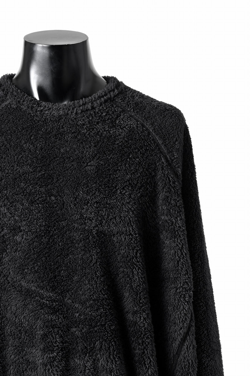 N/07 exclusive BOA FLEECE LOOSEY TOP (BLACK) - Image 8