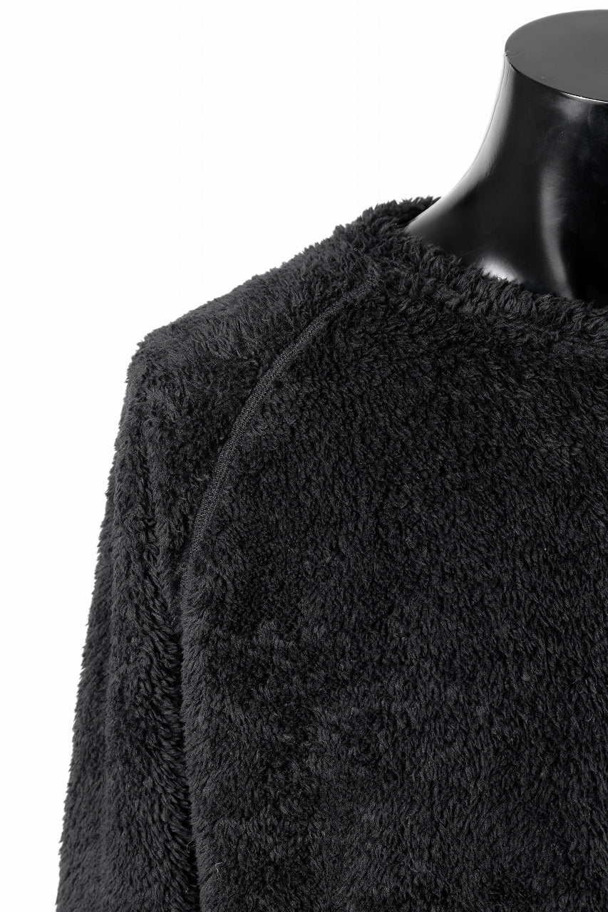 N/07 exclusive BOA FLEECE STRAIGHT TOP (BLACK) - Image 10