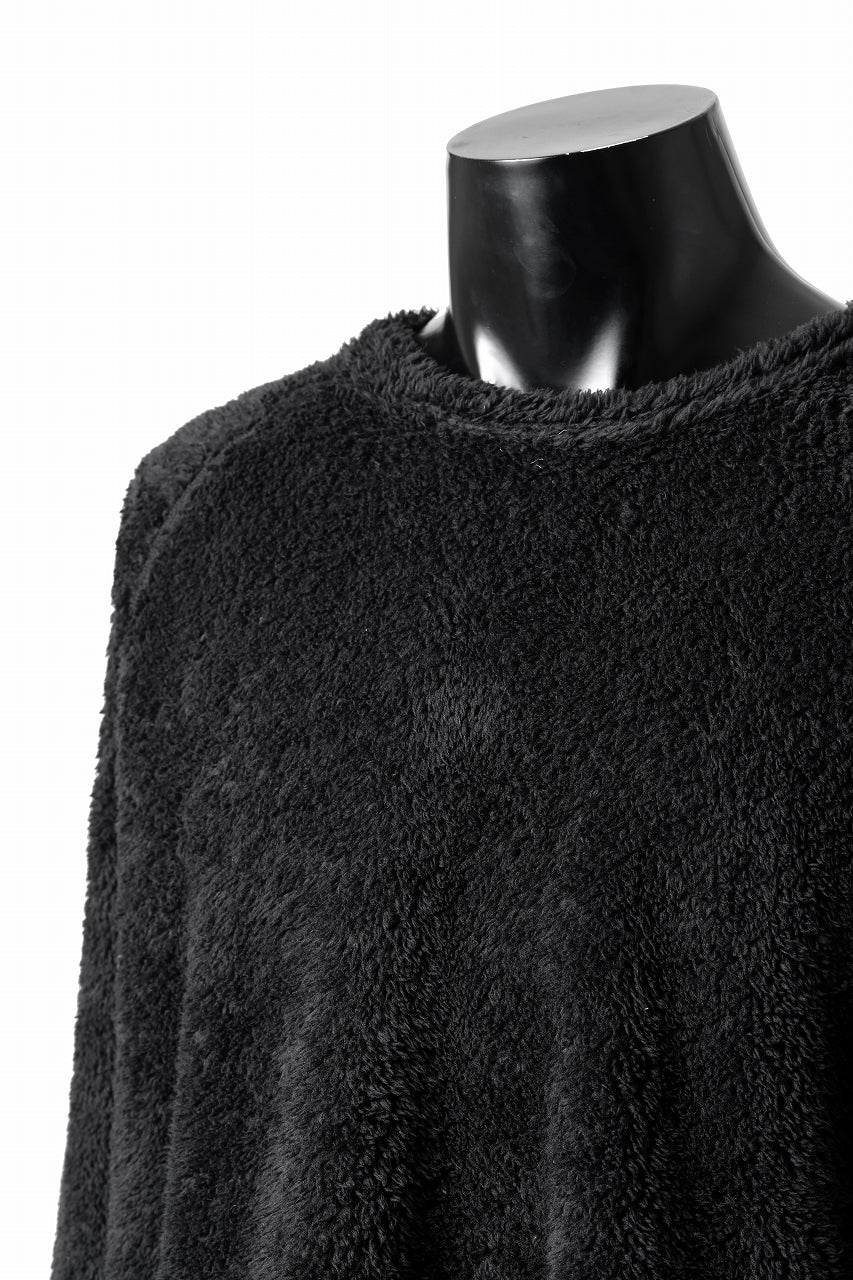 N/07 exclusive BOA FLEECE STRAIGHT TOP (BLACK) - Image 12