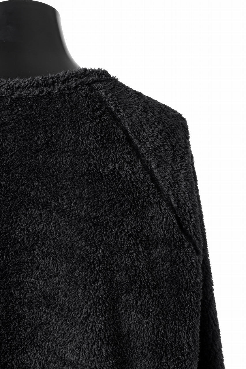 N/07 exclusive BOA FLEECE STRAIGHT TOP (BLACK) - Image 14