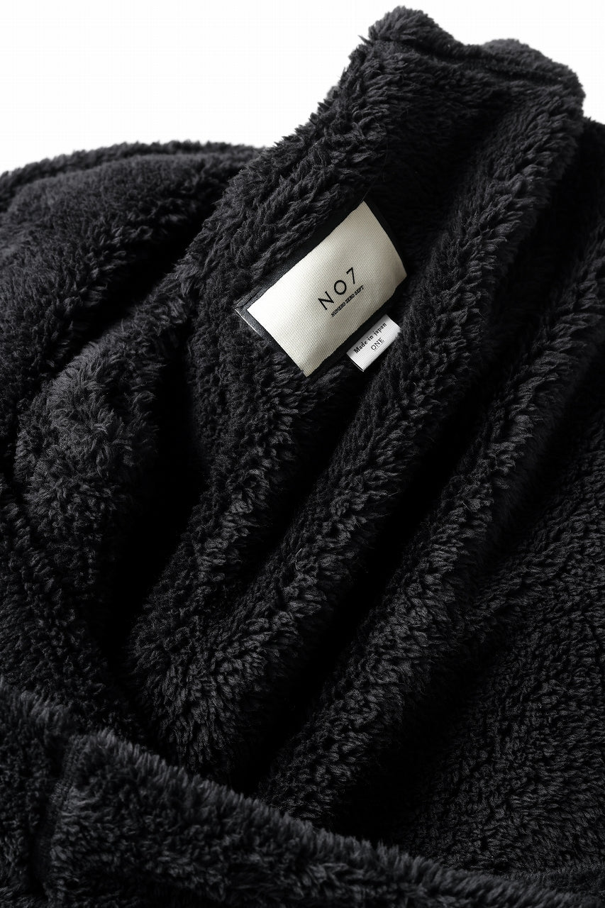 N/07 exclusive BOA FLEECE STRAIGHT TOP (BLACK) - Image 15