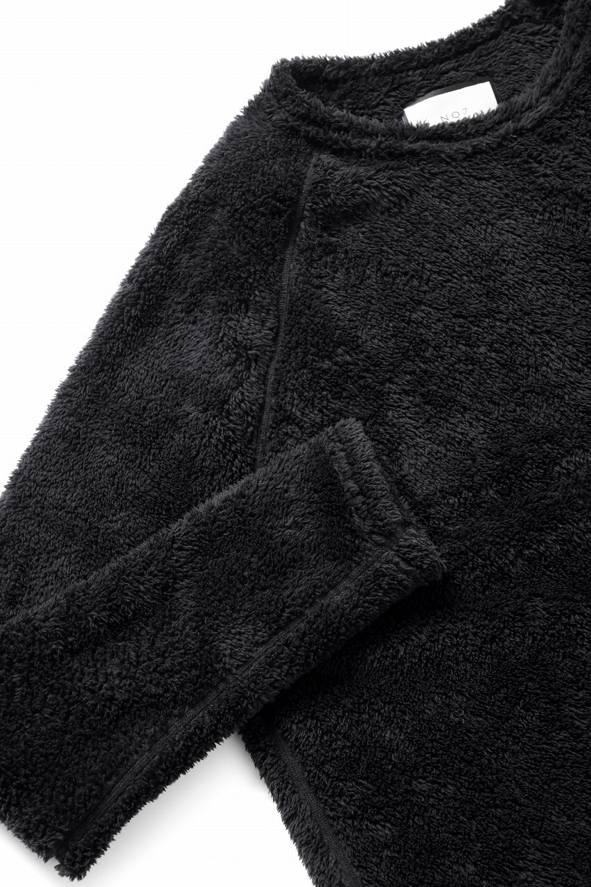 N/07 exclusive BOA FLEECE STRAIGHT TOP (BLACK) - Image 16