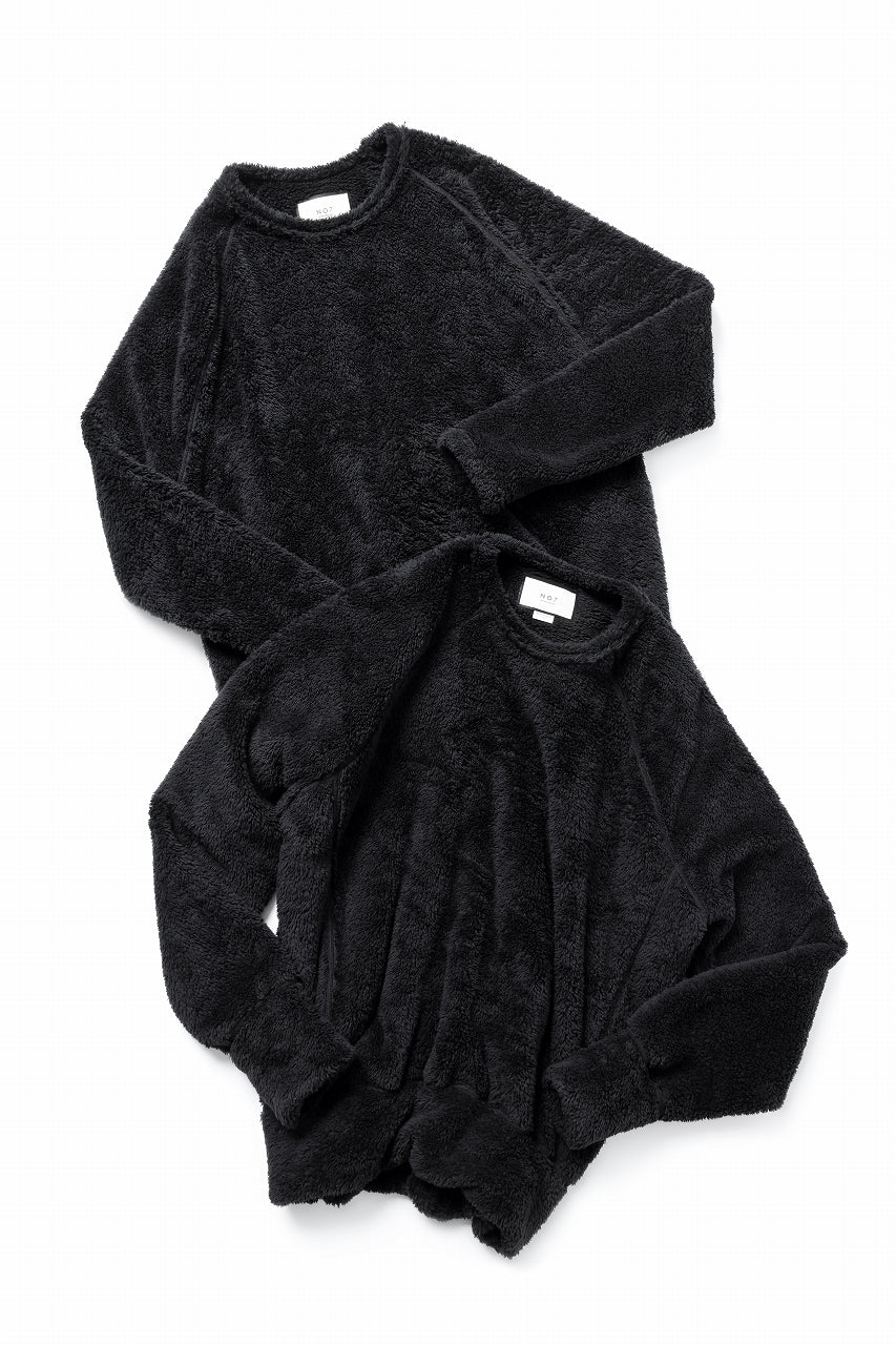 N/07 exclusive BOA FLEECE STRAIGHT TOP (BLACK) - Image 17