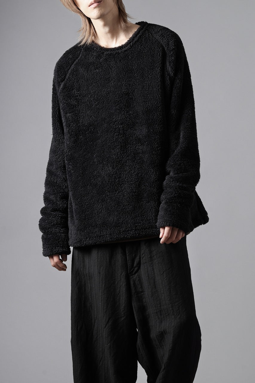 N/07 exclusive BOA FLEECE STRAIGHT TOP (BLACK) - Image 18