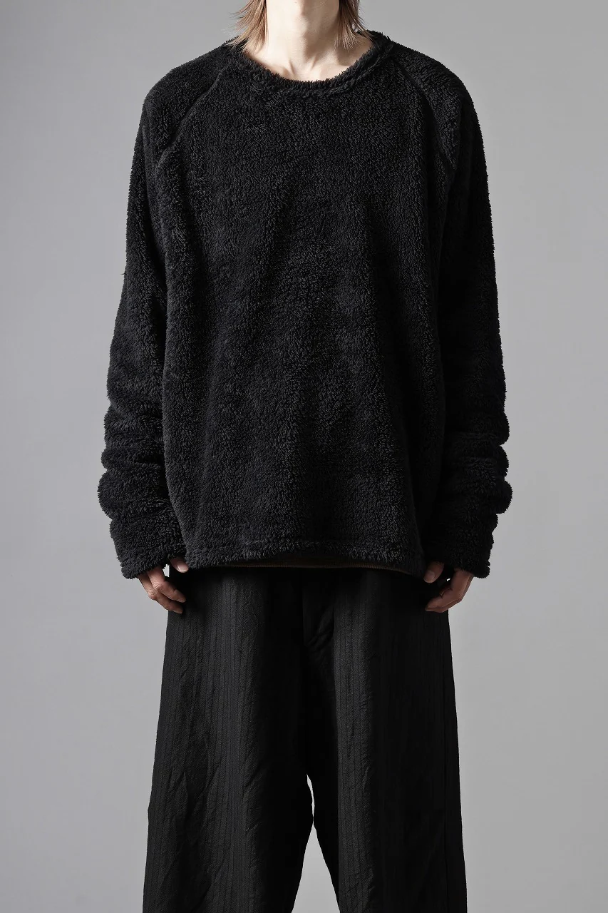 N/07 exclusive BOA FLEECE STRAIGHT TOP (BLACK) - Image 19