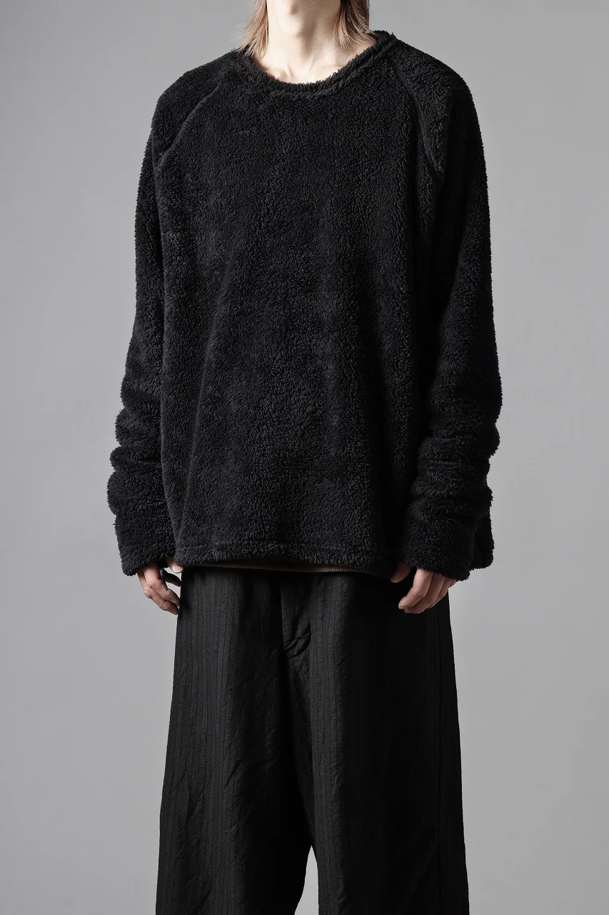 N/07 exclusive BOA FLEECE STRAIGHT TOP (BLACK) - Image 20