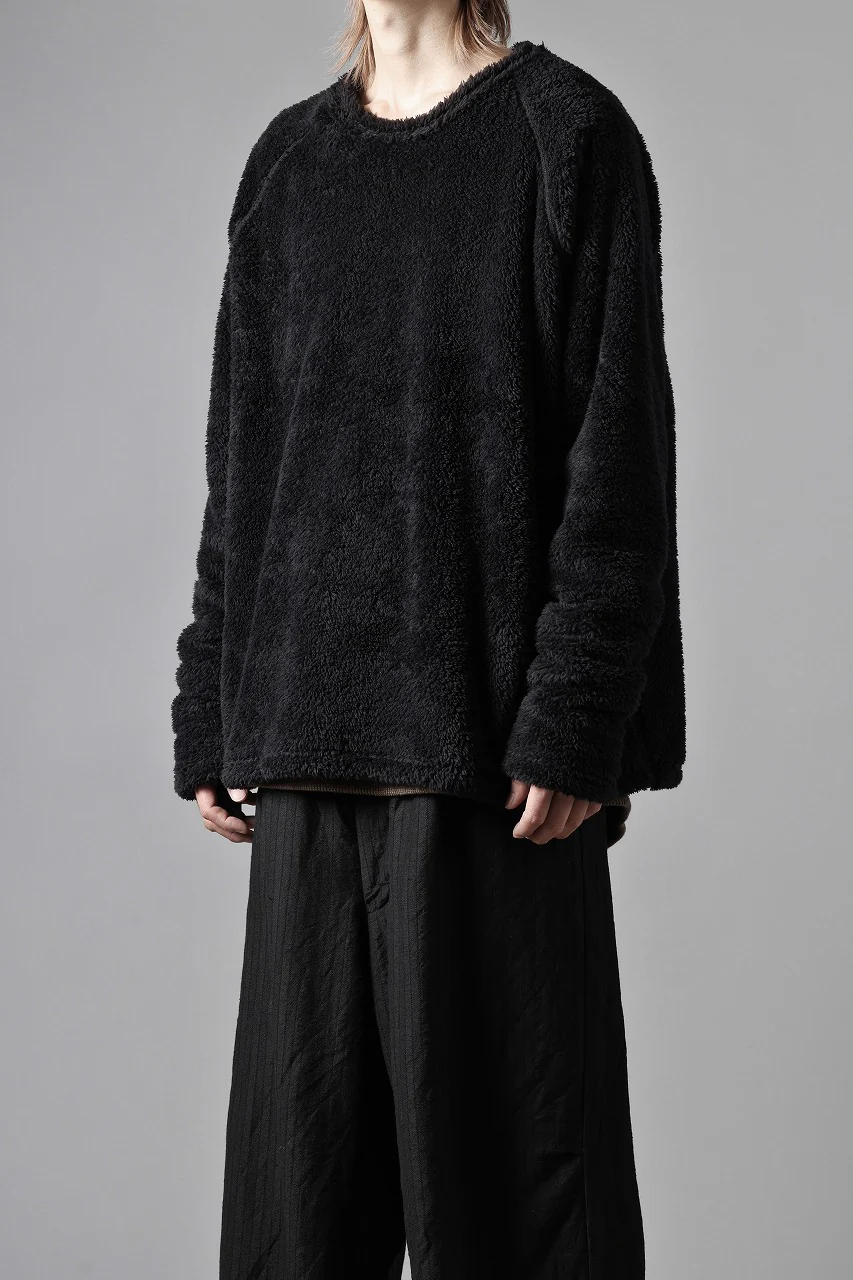 N/07 exclusive BOA FLEECE STRAIGHT TOP (BLACK) - Image 22